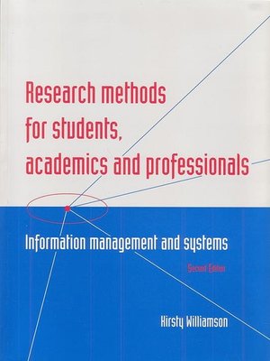cover image of Research Methods for Students, Academics and Professionals